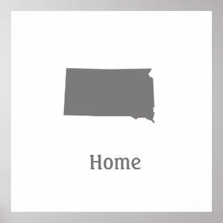 Póster Poster del Interior de Dakota del Sur