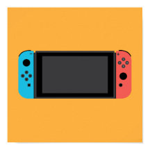 Poster del interruptor Nintendo (Neon Blue/Red)