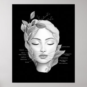 Póster Poster del inyector de llenado de levas anatómicas