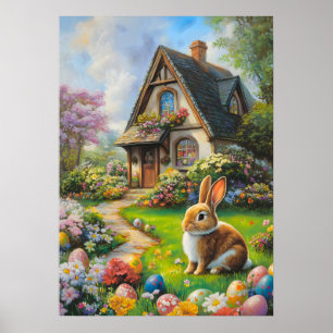Póster Poster del Jardín de la Costa de Pascua