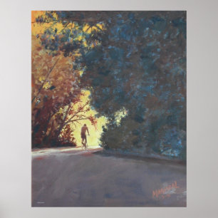 Póster "Poster del jinete de la bici"