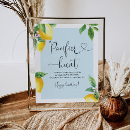 Póster Poster del juego de la ducha de bebé del Pacificad