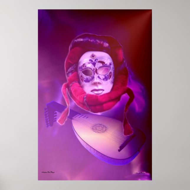 Póster Poster del jugador árabe de Oud (Frente)