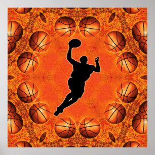 PÓSTER POSTER DEL JUGADOR DE BÁSQUET
