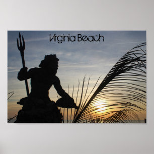 Póster Poster del King Neptune Virginia Beach