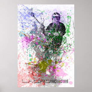 Póster poster del lacrosse de la salpicadura