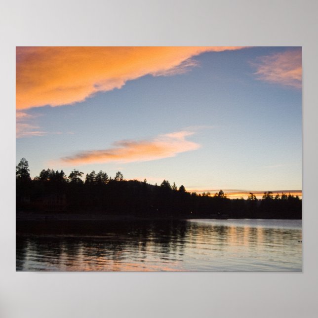 Póster Poster del lago Big Bear (Frente)