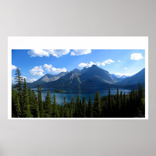 Póster Poster del Lago de Kananaskis Superior (Frente)