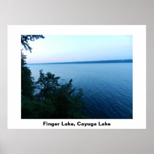 PÓSTER POSTER DEL LAGO FINGER LAKE CAYUGA