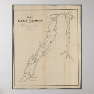 Póster Poster del lago George
