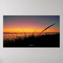 Poster del Lago Michigan Sunset