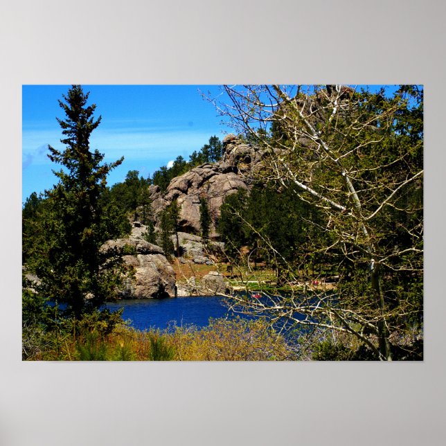 Póster Poster del lago Sylvan de Dakota del Sur (Frente)