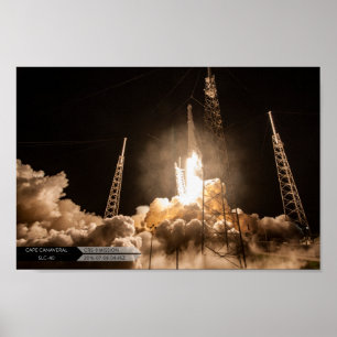 Póster Poster del lanzamiento del SPX CRS-9