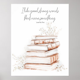 Póster Poster del libro de buenas palabras fuertes | Loui