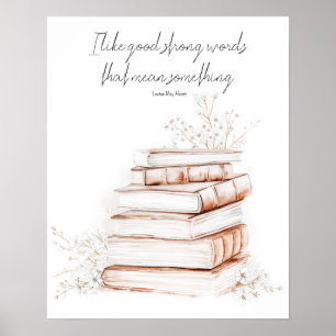 Póster Poster del libro de buenas palabras fuertes Loui
