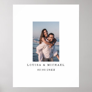 Póster Poster del libro de invitados Boda alternativo de