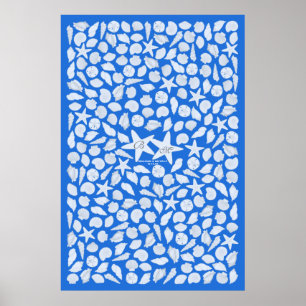 Póster Poster del libro de invitados Seashells - 250 espa