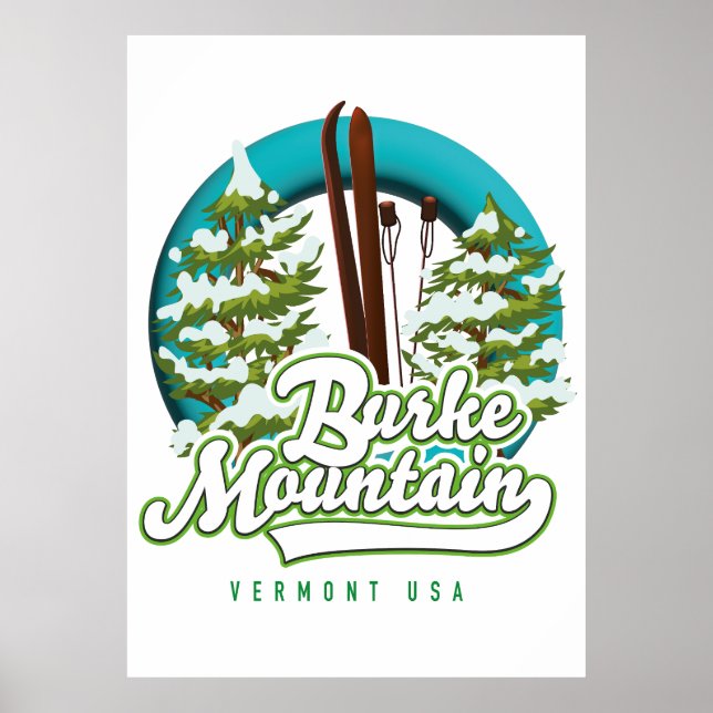 Póster Poster del logo de Bromley Mountain Peru Vermont U (Frente)