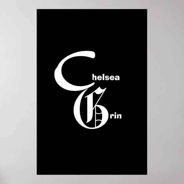 Póster Poster del logotipo de Grin Chelsea (Frente)