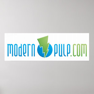 Póster Poster del logotipo de pulpa moderna