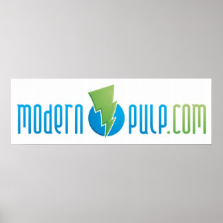 Póster Poster del logotipo de pulpa moderna