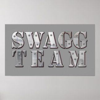 Póster Poster del logotipo del equipo Yung Joc Swagg