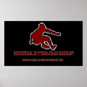 Póster Poster del logotipo del grupo Missoula Parkour