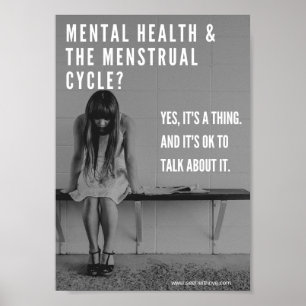 Póster Poster del lugar de trabajo de salud menstrual