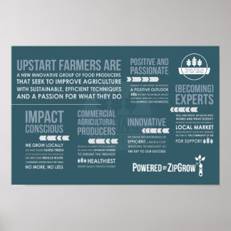 Póster Poster del Manifiesto de los agricultores de Upsta