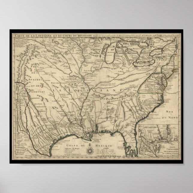Póster poster del Mapa de las Naciones Unidas de 1718 (Frente)