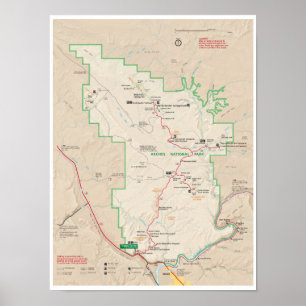 Póster Poster del mapa de los arcos