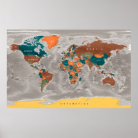 Poster del Mapa Mundial
