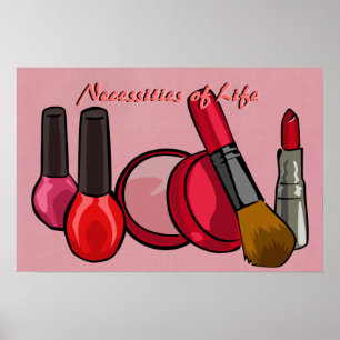 Póster Poster del maquillaje (grande)