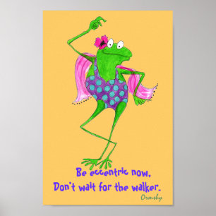 Póster Poster del mensaje de la rana