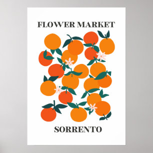 Póster Poster del mercado de frutas