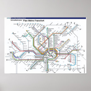 Póster Poster del metro de Francfort