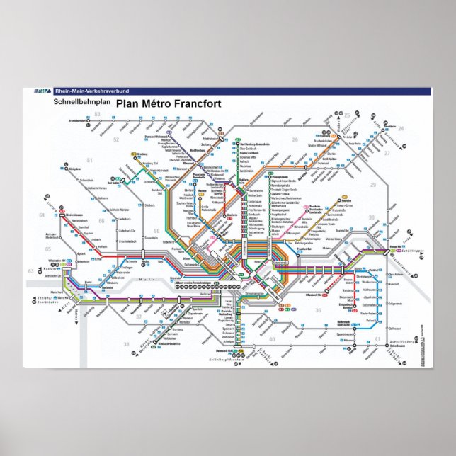 Póster Poster del metro de Fráncfort (Frente)