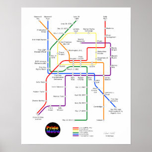 Póster Poster del metro del orgullo