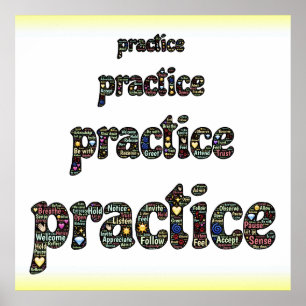 Póster Poster del MINDFULNESS de la PRÁCTICA