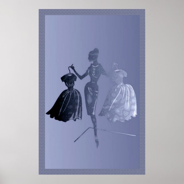 Póster Poster del modelo de moda (Frente)