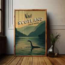 Poster del Monstruo de Scotland Loch Ness