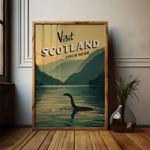 Póster Poster del Monstruo de Scotland Loch Ness