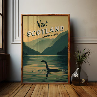 Póster Poster del Monstruo de Scotland Loch Ness