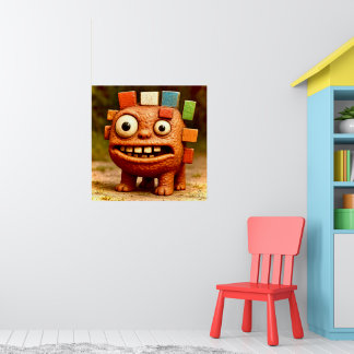 Póster Poster del Monstruo del Bloque Arcoiris - Amigos I