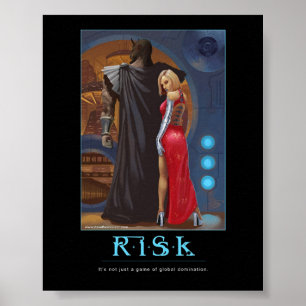 Póster Poster del motivatinal del riesgo