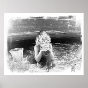 Póster Poster del muchacho de la playa