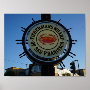 Póster Poster del muelle de San Francisco Fishermans