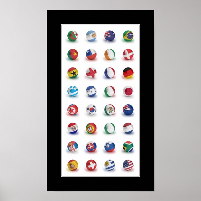 Póster Poster del Mundial de Fútbol 2010 (Frente)