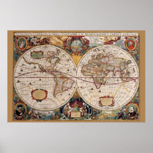 Póster Poster del mundo 36 x 24 de Olde