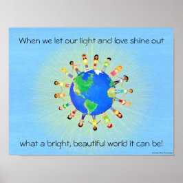 Póster Poster del mundo brillante